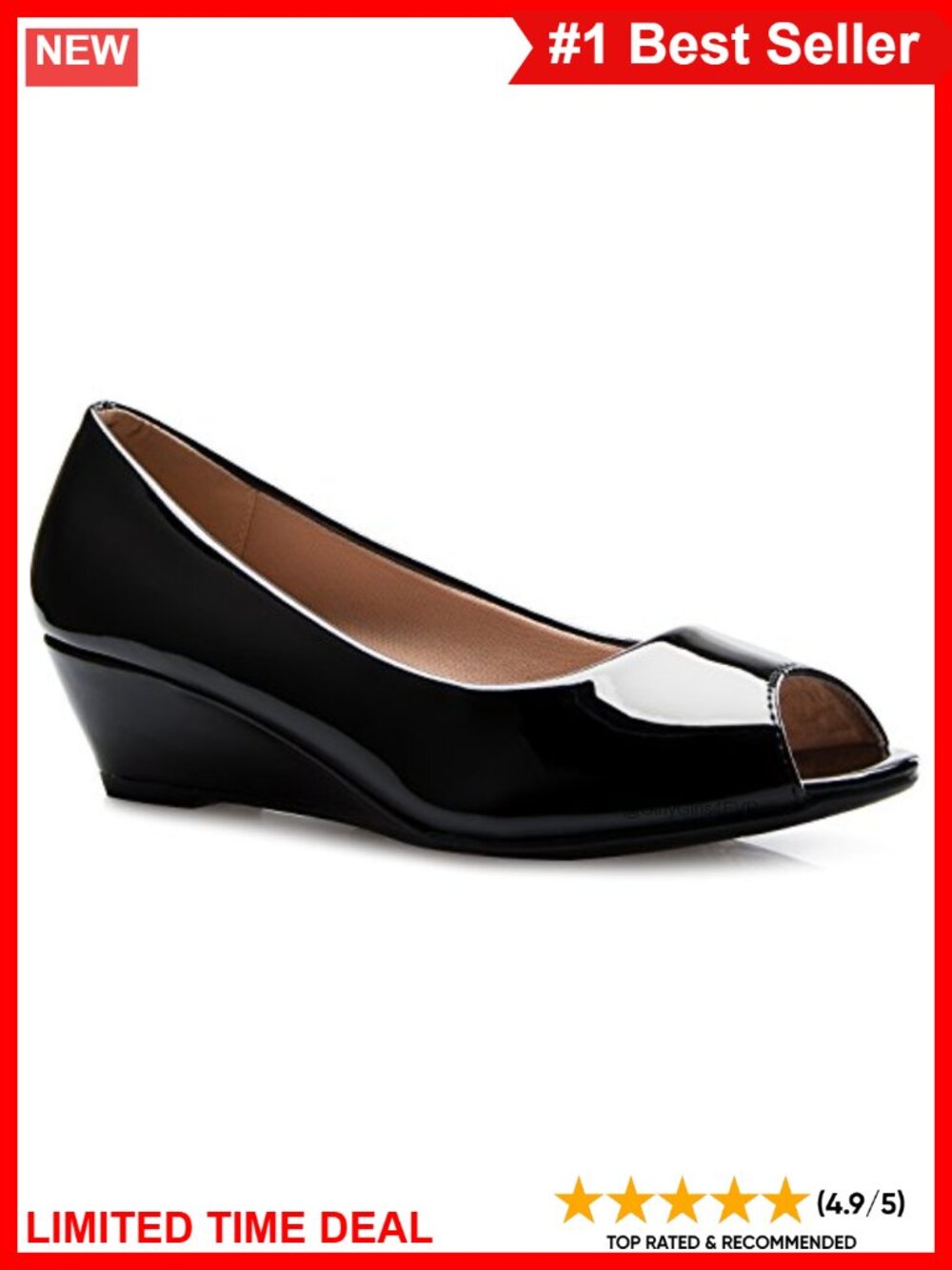 Open Toe Kitten Heel Wedges Synthetic 1.5in Dress Work Party